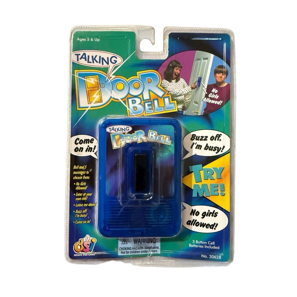 Vintage DSI Talking Door Bell 1998 Brand New Blue Rare
